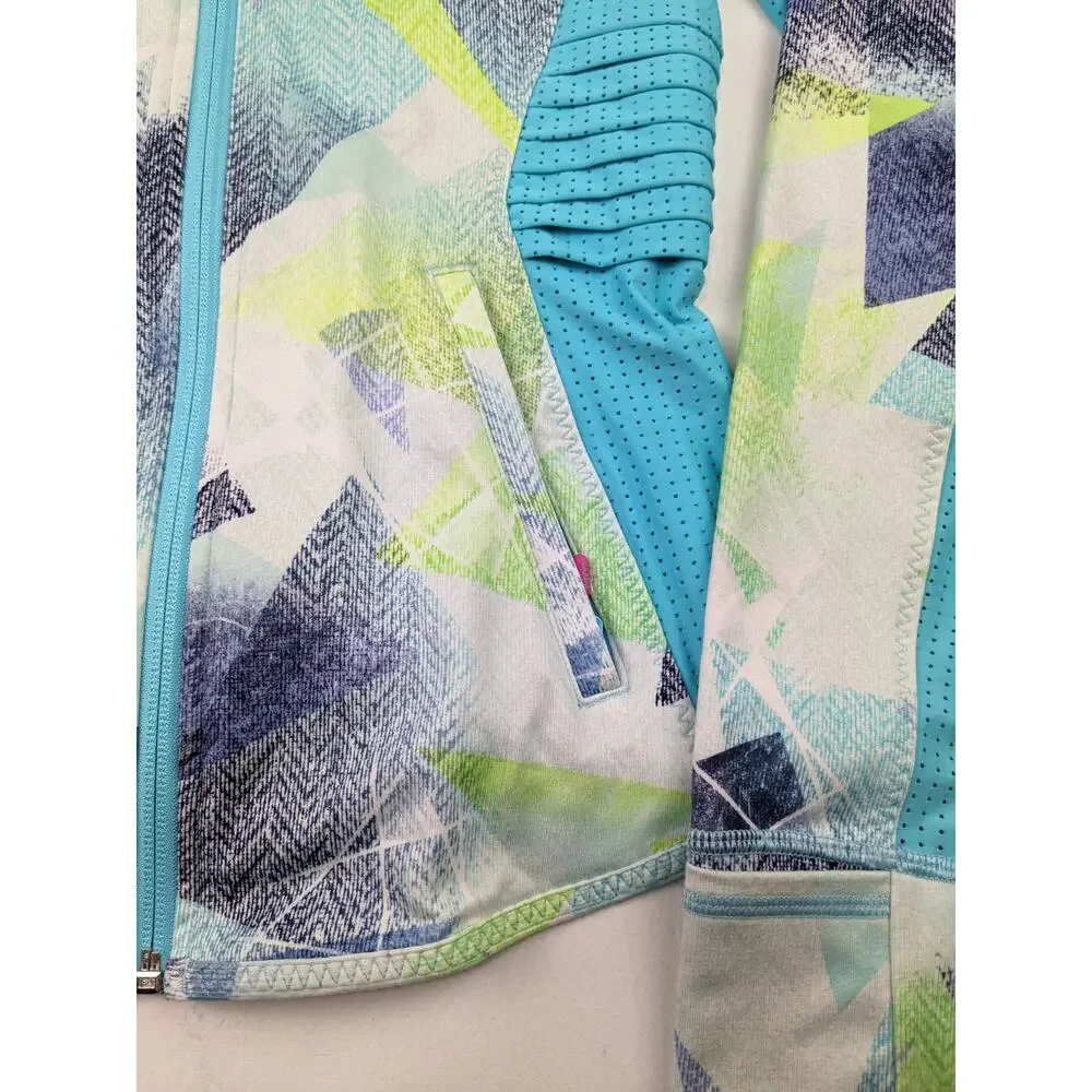 Ivivva Scuba Geo Pattern Sweatshirt Jacket - Girls 12